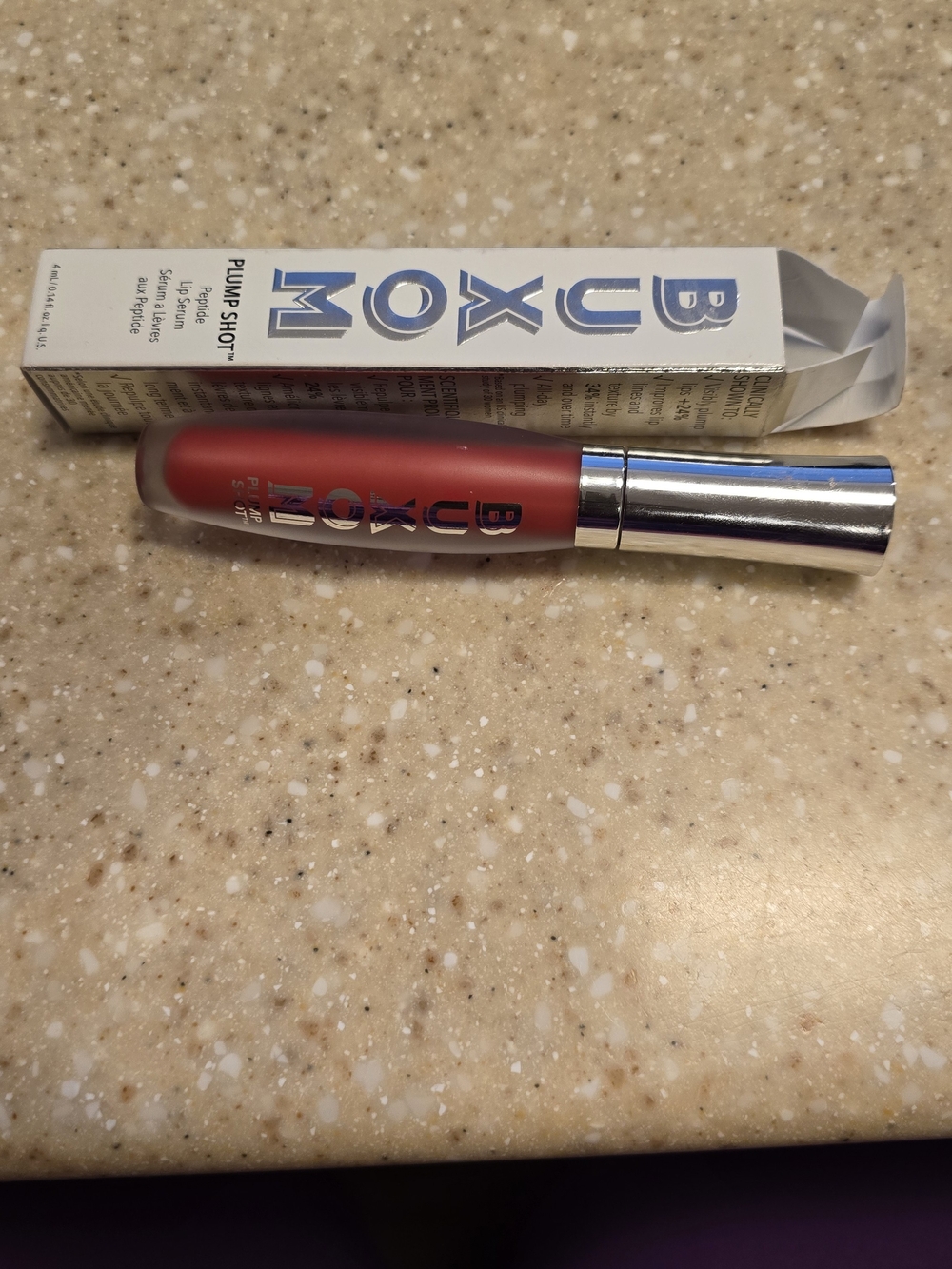 Buxom Plump Shot Lip Gloss - Deep Red Satin